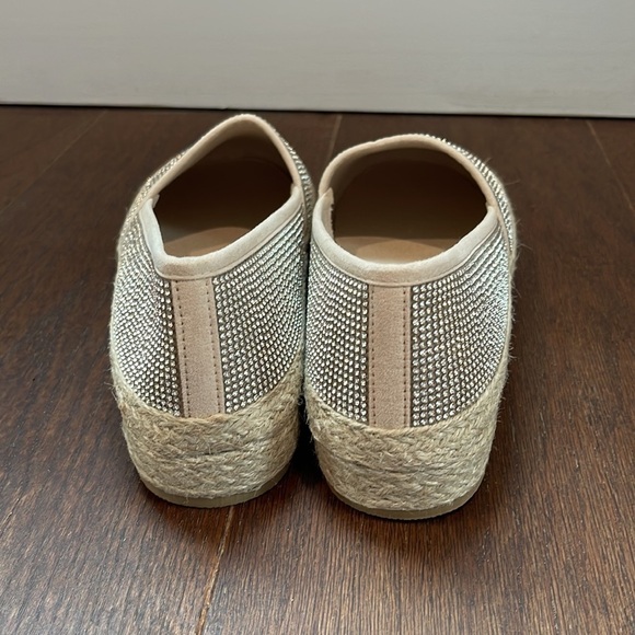 NWOT Qupid Women’s Rhinestone Flat Espadrilles Size 8.5 - Picture 4 of 7
